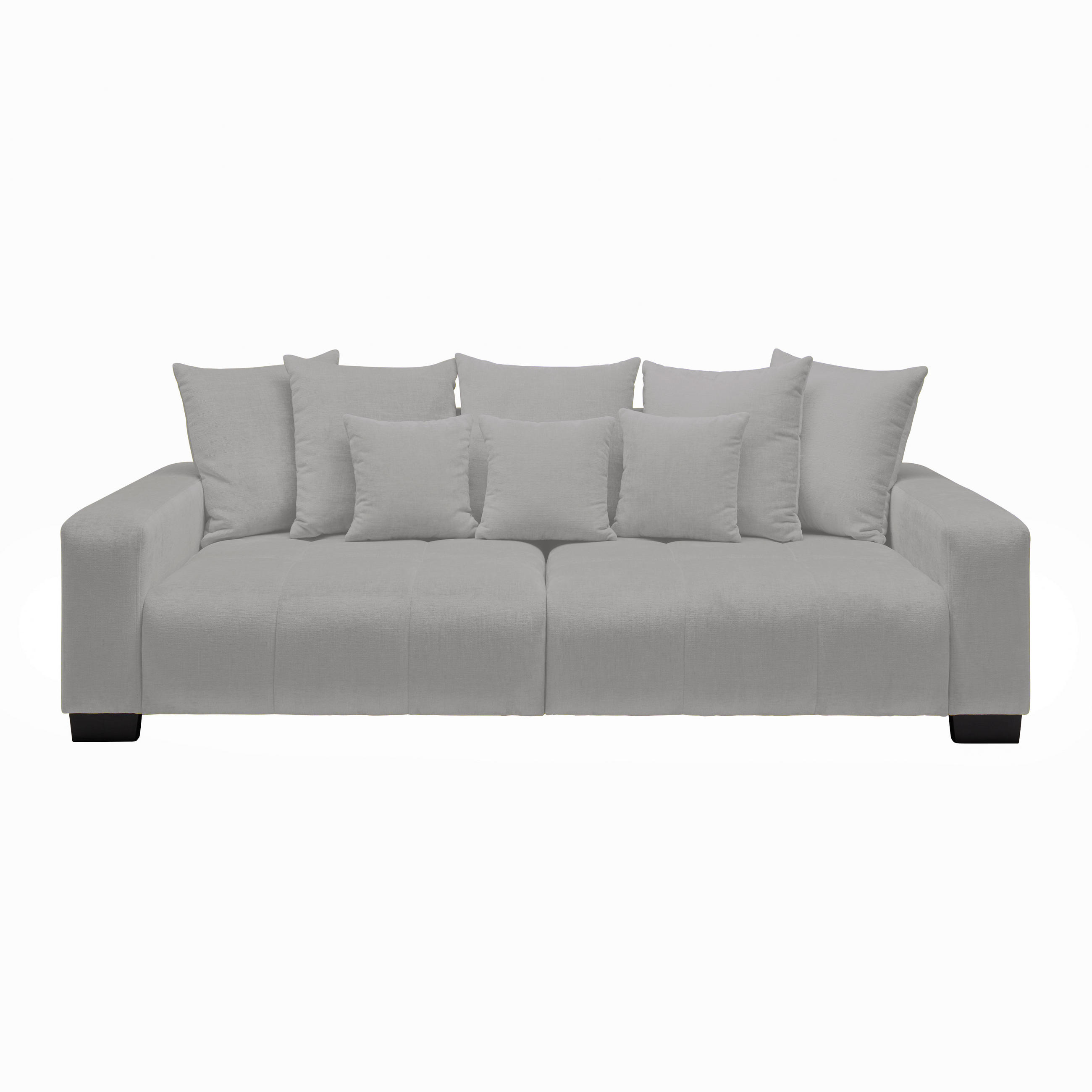 BIG SOFFA i silver  - silver/svart, Modern, trä (246/93/124cm) - MID.YOU