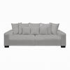 BIG SOFFA i silver  - silver/svart, Modern, trä (246/93/124cm) - MID.YOU
