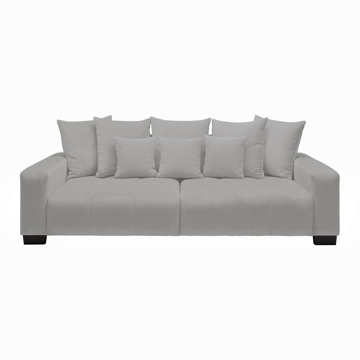 BIG SOFFA i silver  - silver/svart, Modern, trä (246/93/124cm) - MID.YOU