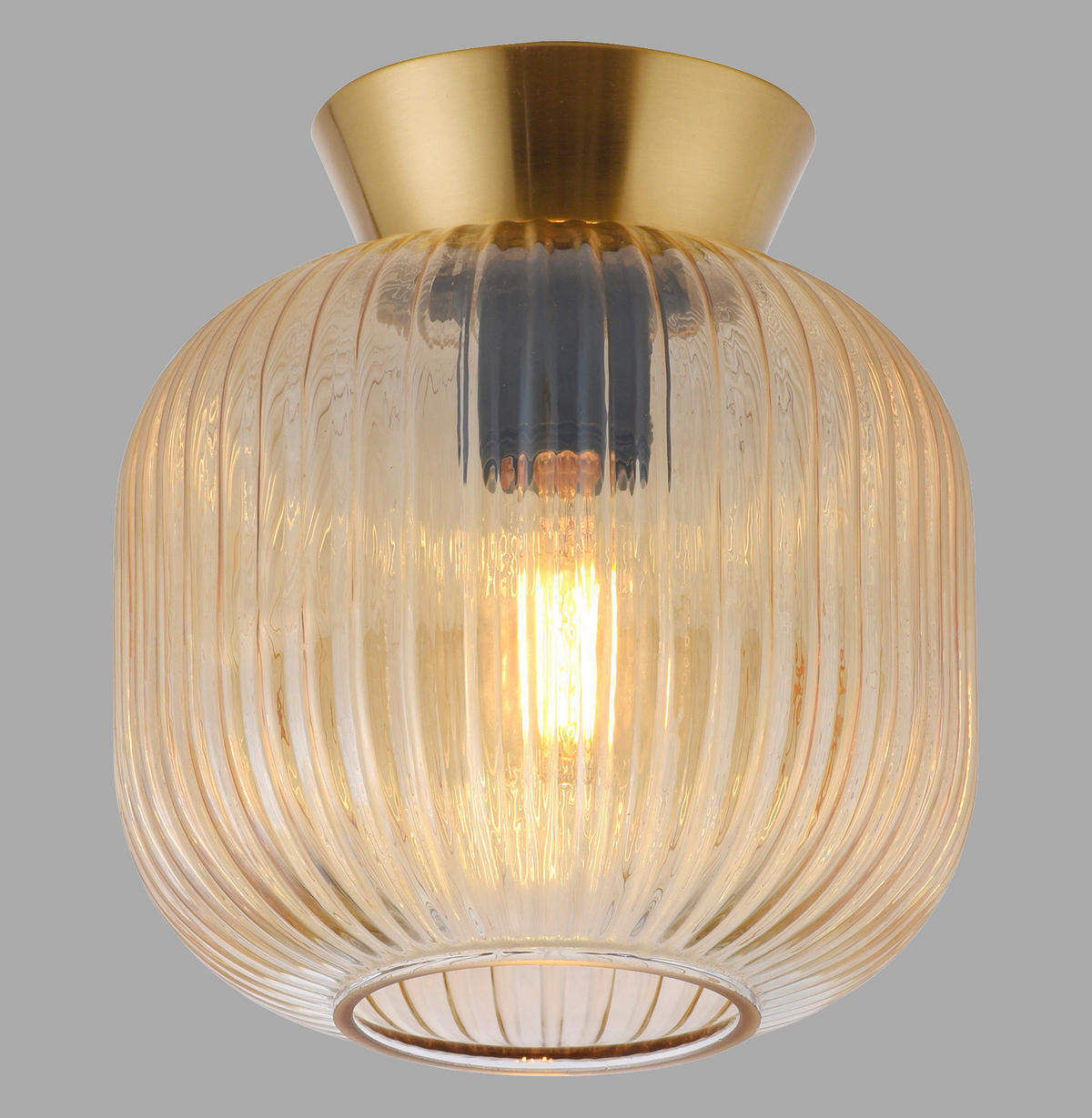 LED-DECKENLEUCHTE SW NAMI 20/20/22 cm   - Sandfarben, KONVENTIONELL, Glas/Kunststoff (20/20/22cm) - Schöner Wohnen