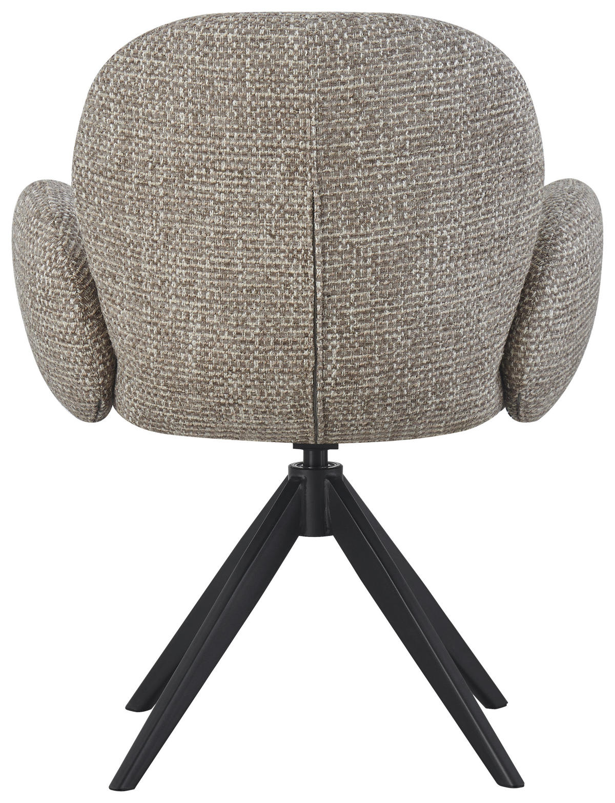 ARMLEHNSTUHL  in Eisen Webstoff  - Schwarz/Grau, Design, Textil/Metall (63/87/65cm) - Novel