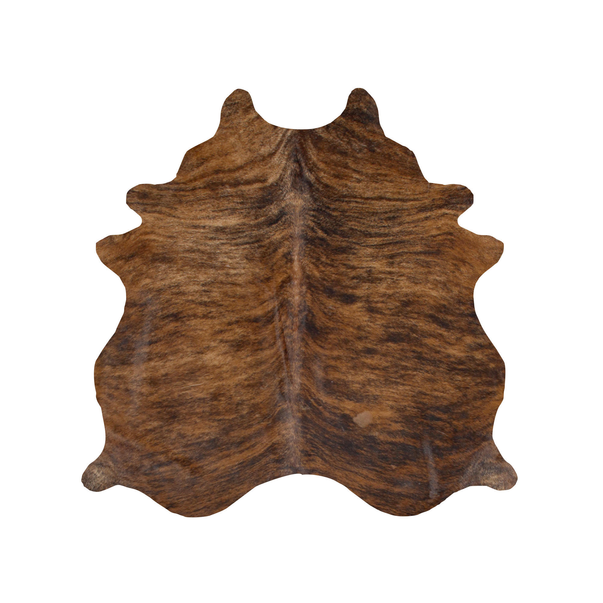 RINDERFELL Cordoba Dunkelbraun  - Dunkelbraun, Natur, Leder/Fell (3-4qm) - Linea Natura