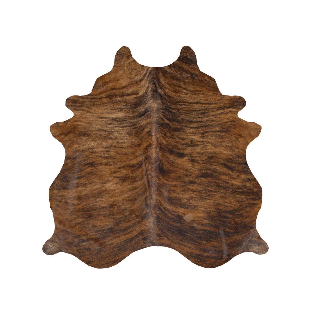 RINDERFELL Cordoba Dunkelbraun  - Dunkelbraun, Natur, Leder/Fell (3-4qm) - Linea Natura