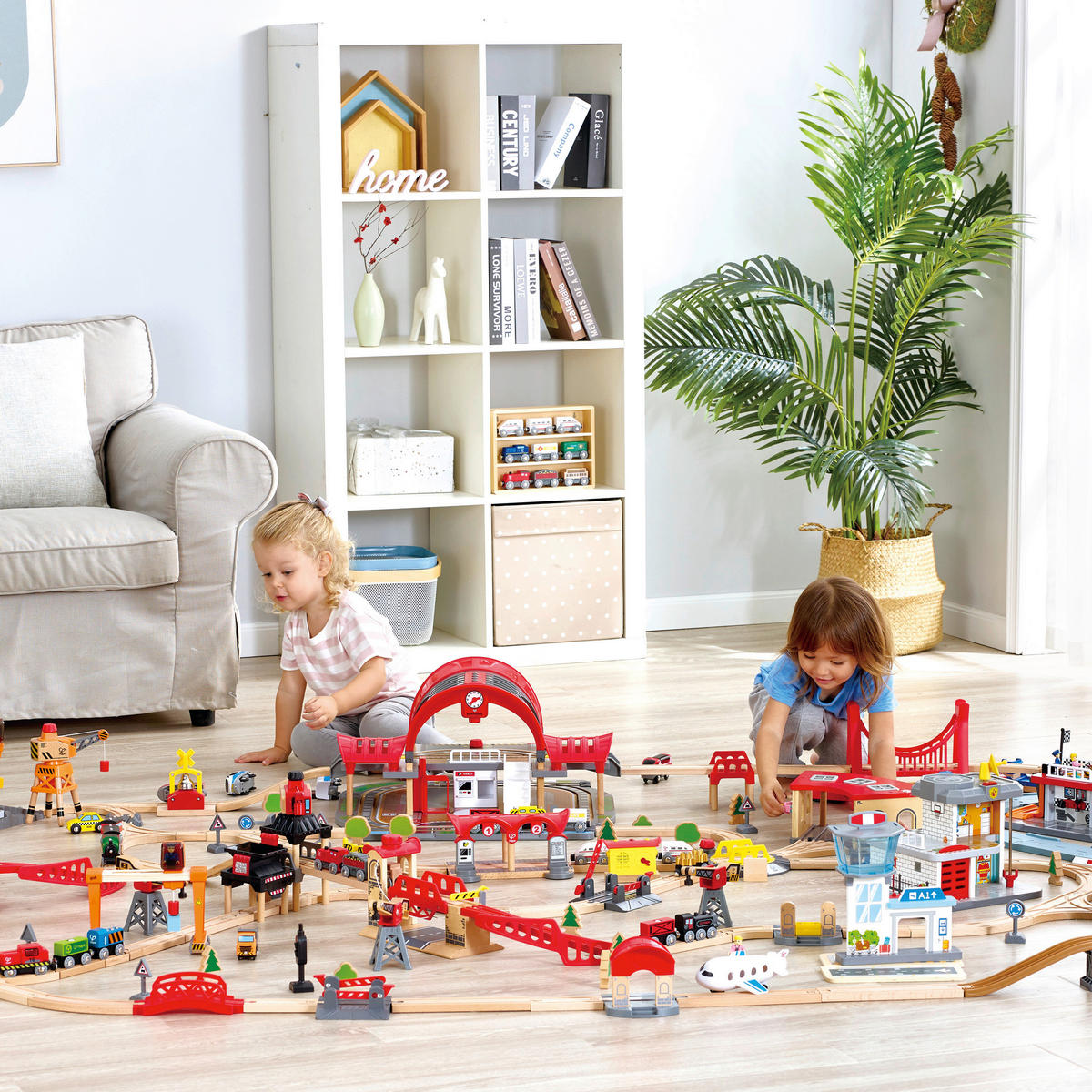 EISENBAHNZUBEHÖR - Multicolor, Basics, Holz/Kunststoff (14,4/18,5/8,2cm) - Hape