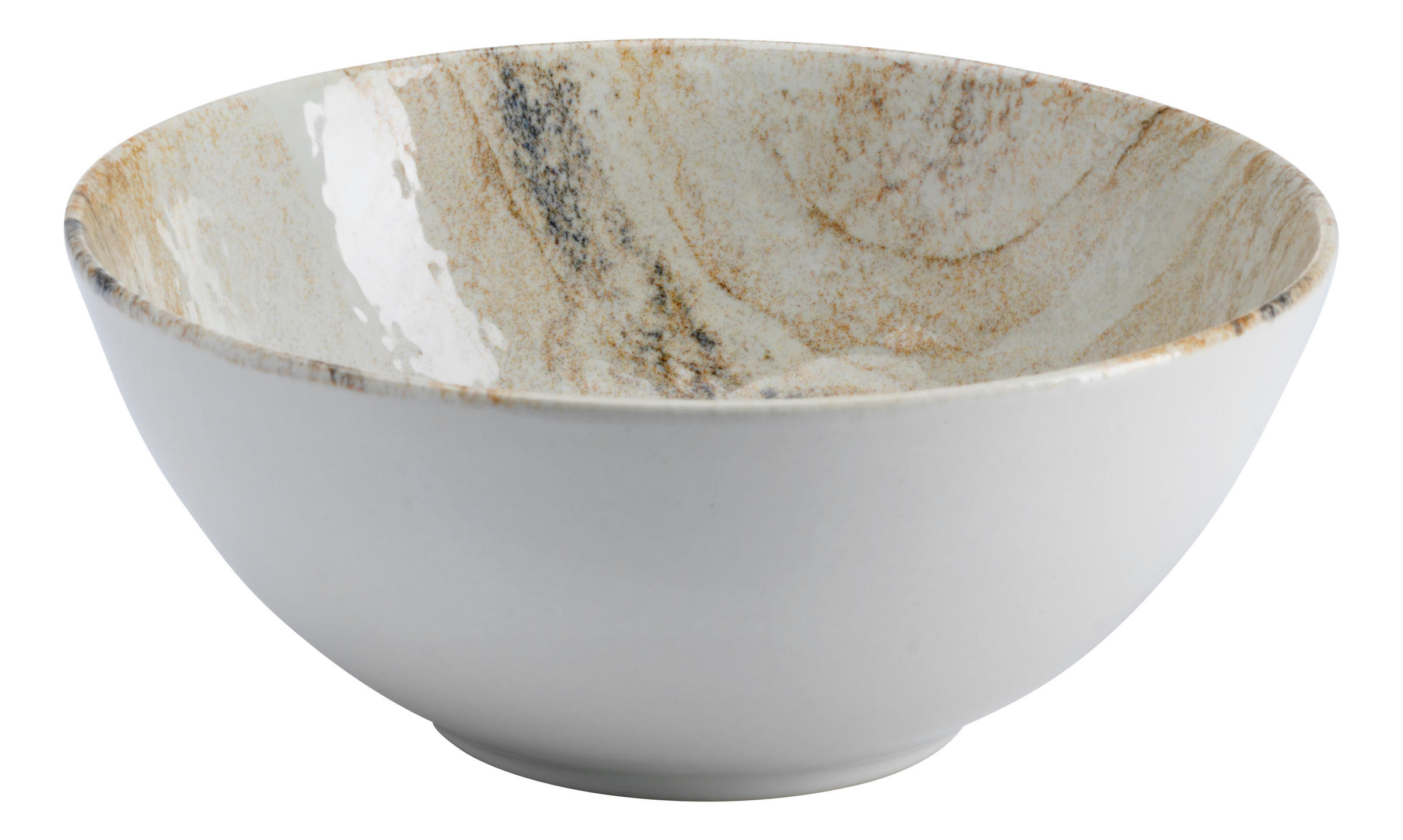 Ritzenhoff Breker Müslischale Arezzo Braun, Weiß, Beige 16.5x7x16.5 cm