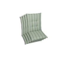 SESSELAUFLAGENSET in Hellgrün Streifen  - Hellgrün, Basics, Textil (50/7/108cm)