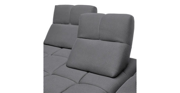 ECKSOFA in Struktur Grau 313/233 cm - Schwarz/Grau, Design, Kunststoff/Textil (313/233cm) - Emilio Belluti