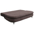 SCHLAFSOFA Simon Plüsch, Webstoff Braun  inkl. Rücken echt, Schlaffunktion, Bettkasten, Rückenkissen  - Schwarz/Braun, Design, Textil (213/89/105cm) - Novel