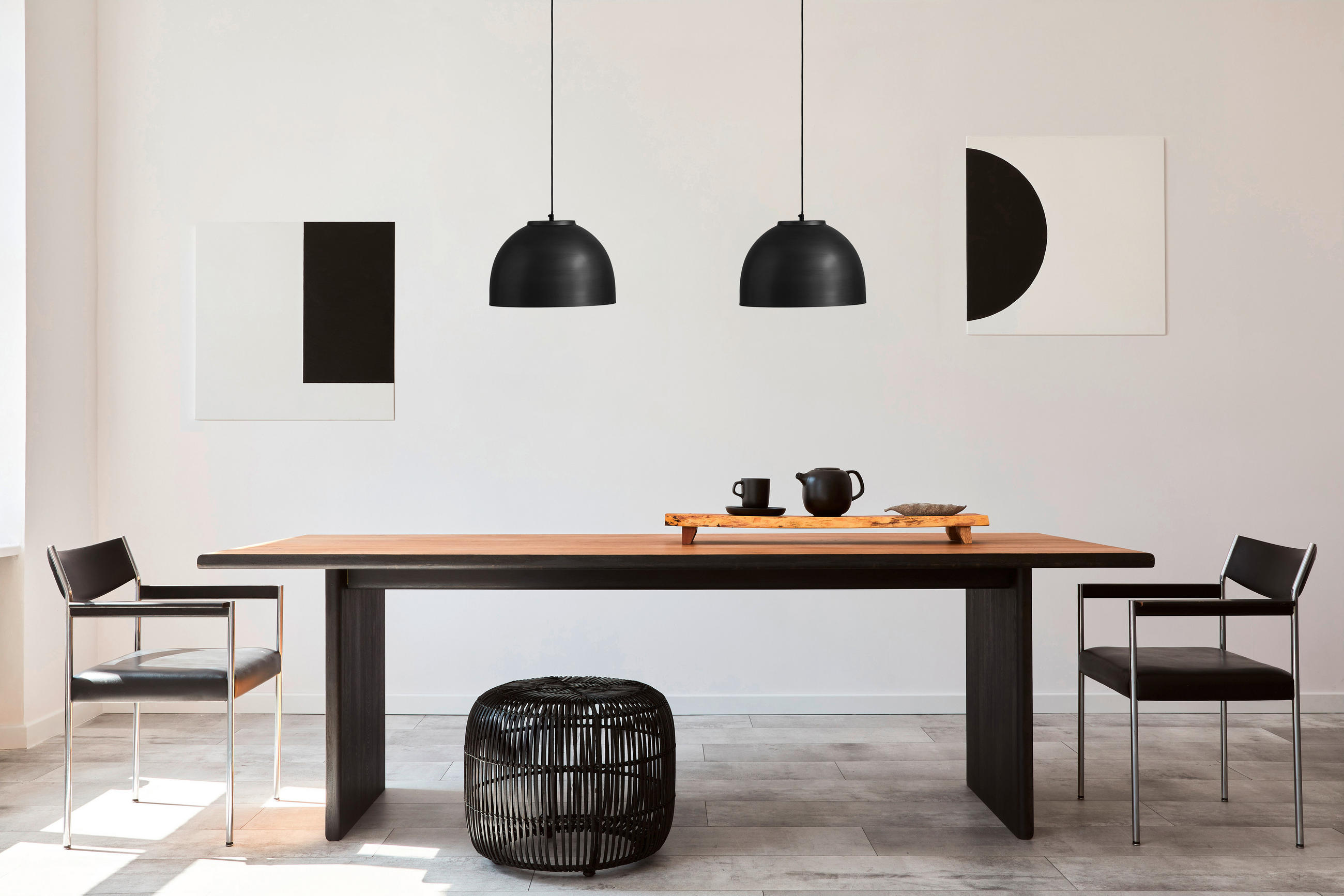 HÄNGELEUCHTE 40/120 cm   - Schwarz, KONVENTIONELL, Metall (40/120cm) - Globo