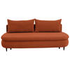 SCHLAFSOFA in Webstoff, Plüsch Rostfarben  - Rostfarben/Schwarz, Design, Textil (213/89/105cm) - Novel