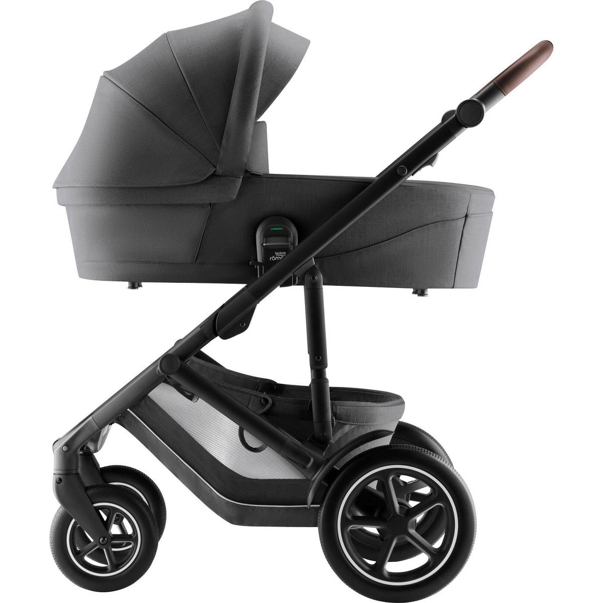 LIEGEWANNE Smile 5Z  - Grau, Basics, Textil/Metall (20/43/85.5cm) - Britax Römer