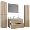 BADEZIMMER  in 147 cm  - Weiß/Grau, MODERN, Keramik/Holzwerkstoff (147cm) - MID.YOU