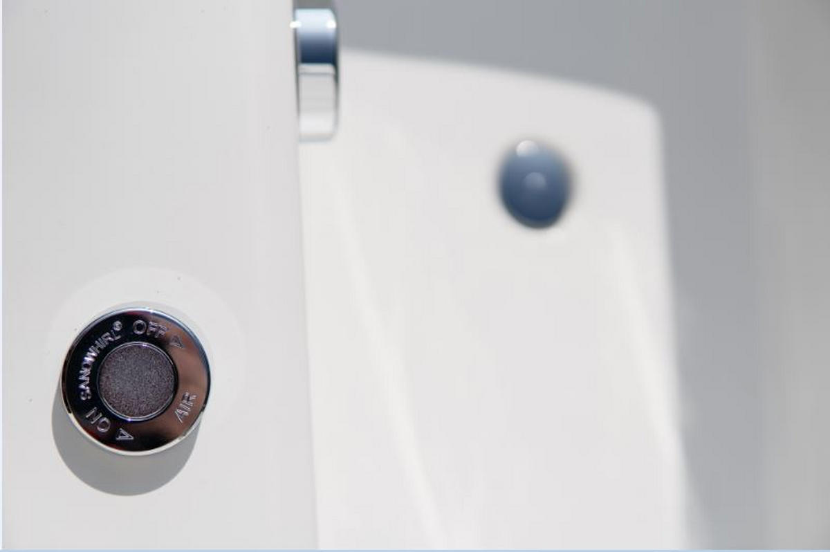 WHIRLPOOL-BADEWANNE Wandmontage   - Weiß, Basics (80/47/170cm)