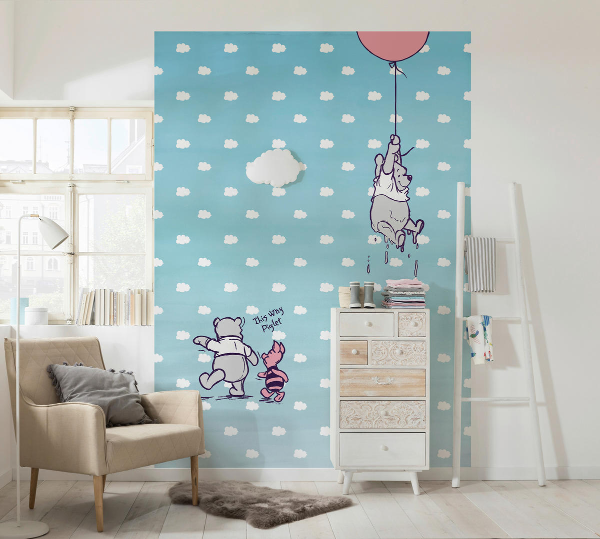FOTOTAPETE Winnie Pooh  - Design, Papier (184/254cm) - Disney
