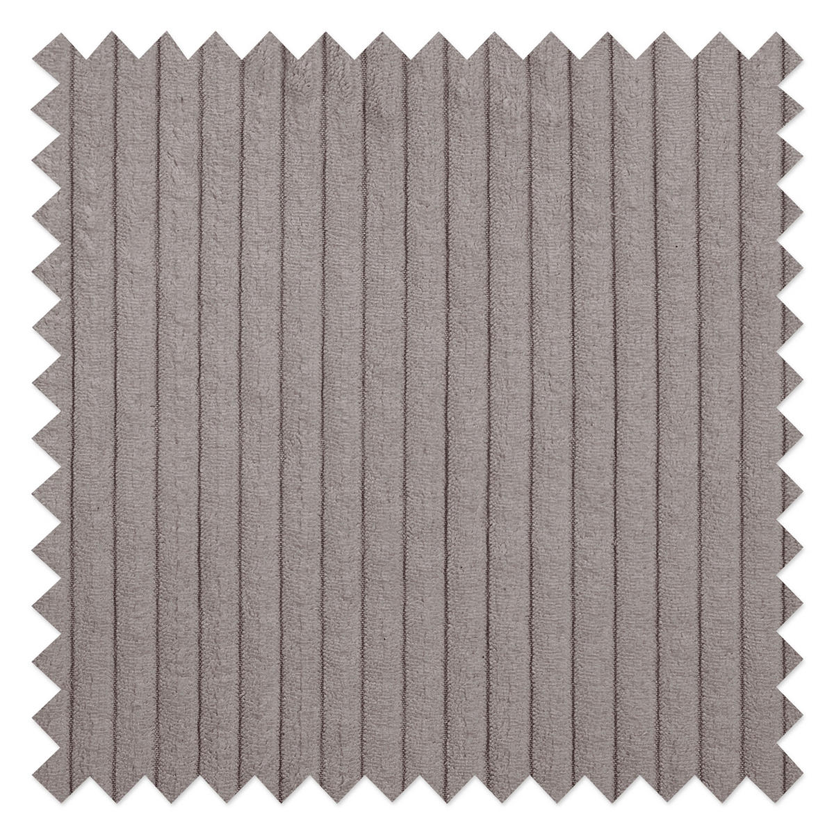 ECKSOFA Ariella Grau Cord  - Naturfarben/Grau, Design, Holz/Textil (161/231cm) - Livetastic