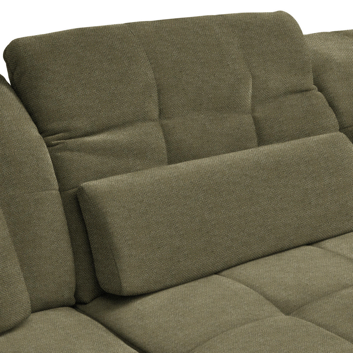 ECKSOFA Flachgewebe Grün  - Schwarz/Grün, Design, Textil/Metall (204/341cm) - Xora