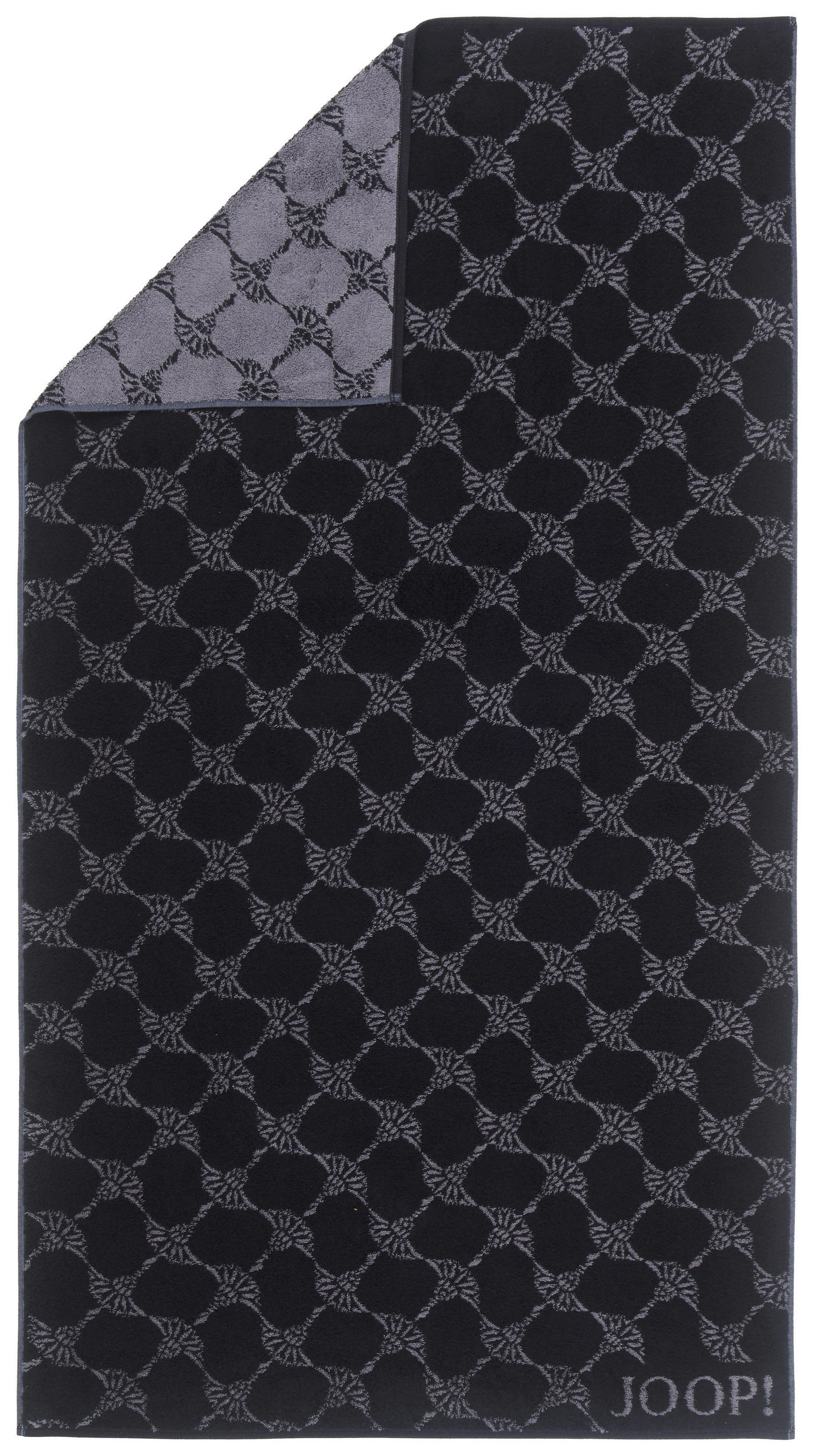 TÖRÖLKÖZŐ 80/150 cm fekete  - fekete, Design, textil (80/150cm) - Joop!