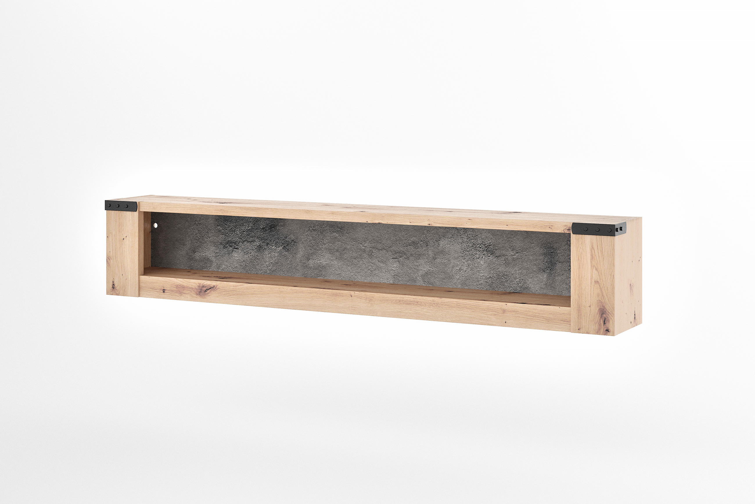 FÜGGESZTETT ELEM palaszürke, Artisan tölgy   - Artisan tölgy/palaszürke, Basics, faalapú anyag (160/29/23cm) - Hom`in
