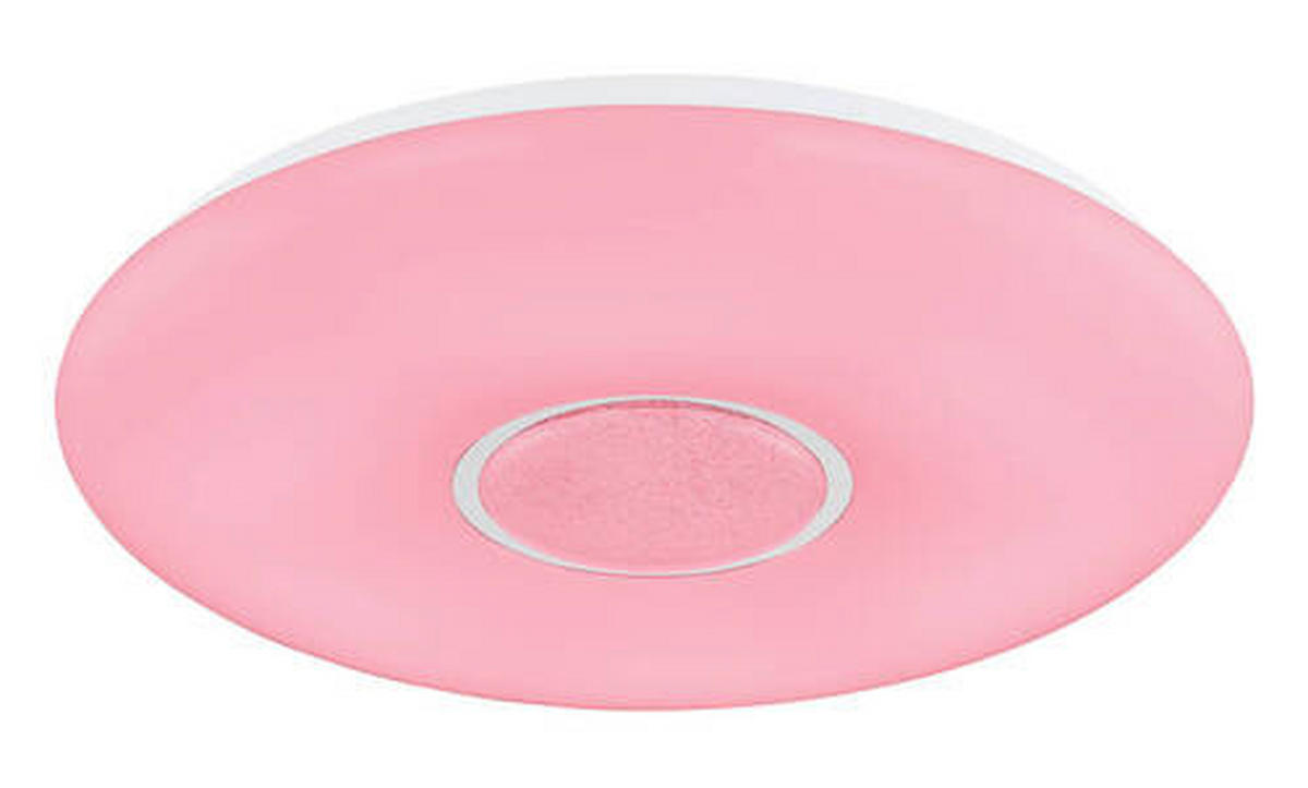 LED-DECKENLEUCHTE 40 W  48,5/7,2 cm    - Klar/Weiss, Design, Glas/Kunststoff (48,5/7,2cm) - Globo
