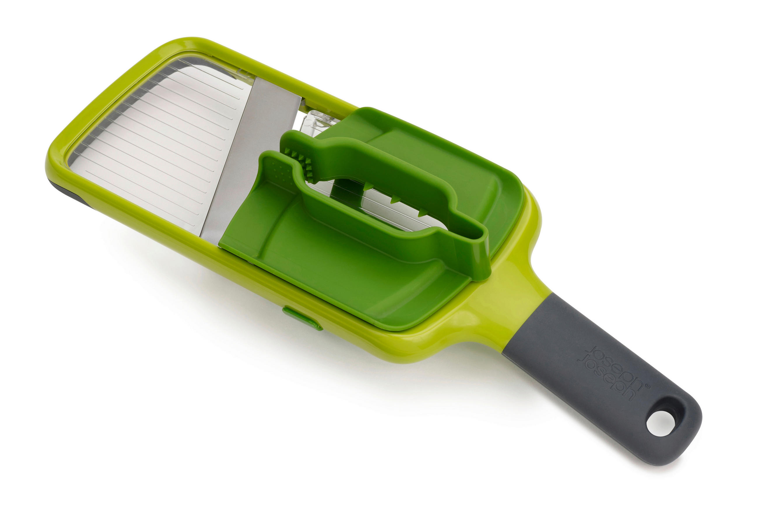 ZÖLDSÉGSZELETELŐ - zöld, Basics, műanyag (10/30/5,8cm) - Joseph Joseph