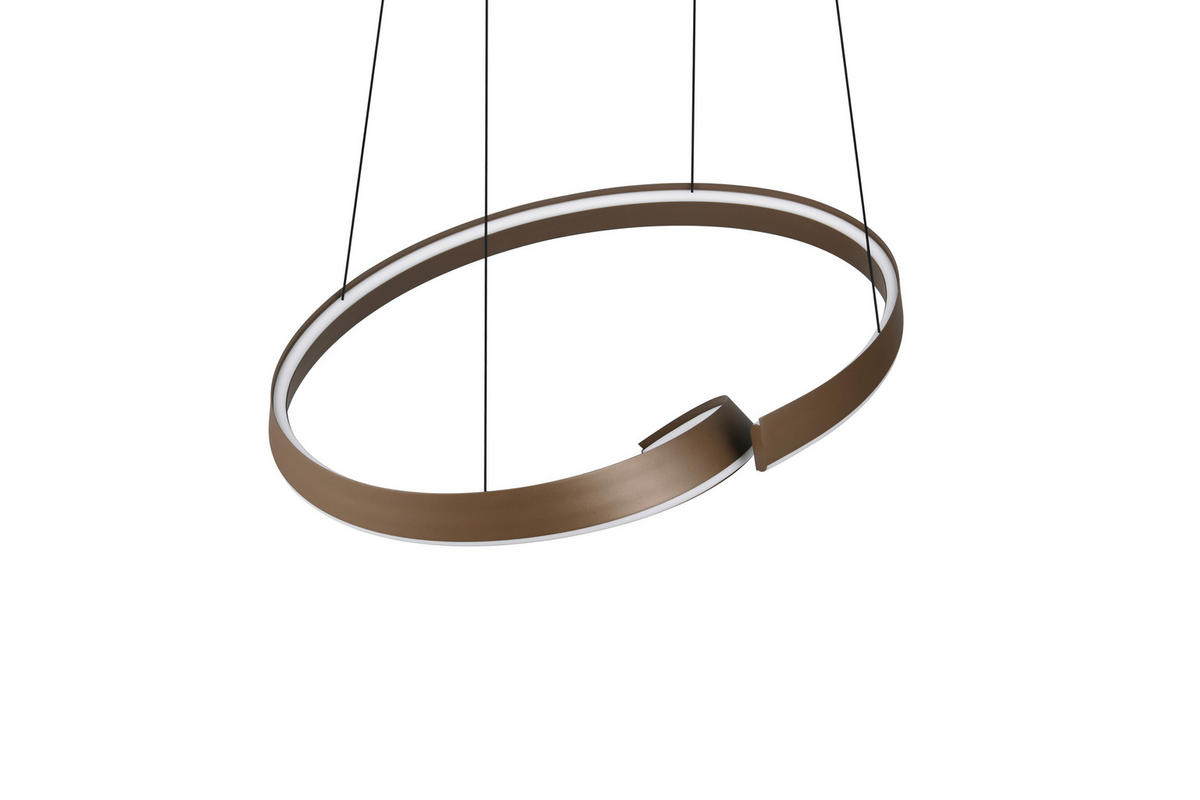LED-HÄNGELEUCHTE CIRONDA 81/200/55 cm  - Platinfarben, Design, Metall (81/200/55cm) - Cinque
