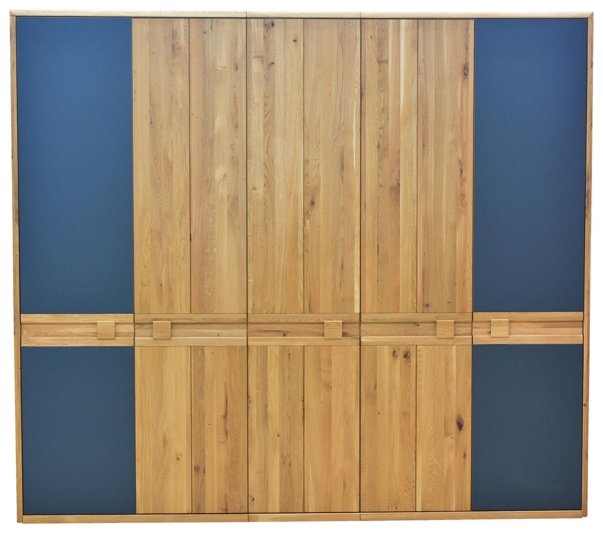 KLEIDERSCHRANK  in Eiche Artisan, Wildeiche  - Wildeiche/Eiche Artisan, KONVENTIONELL, Glas/Holz (256,8/225/58cm) - Linea Natura