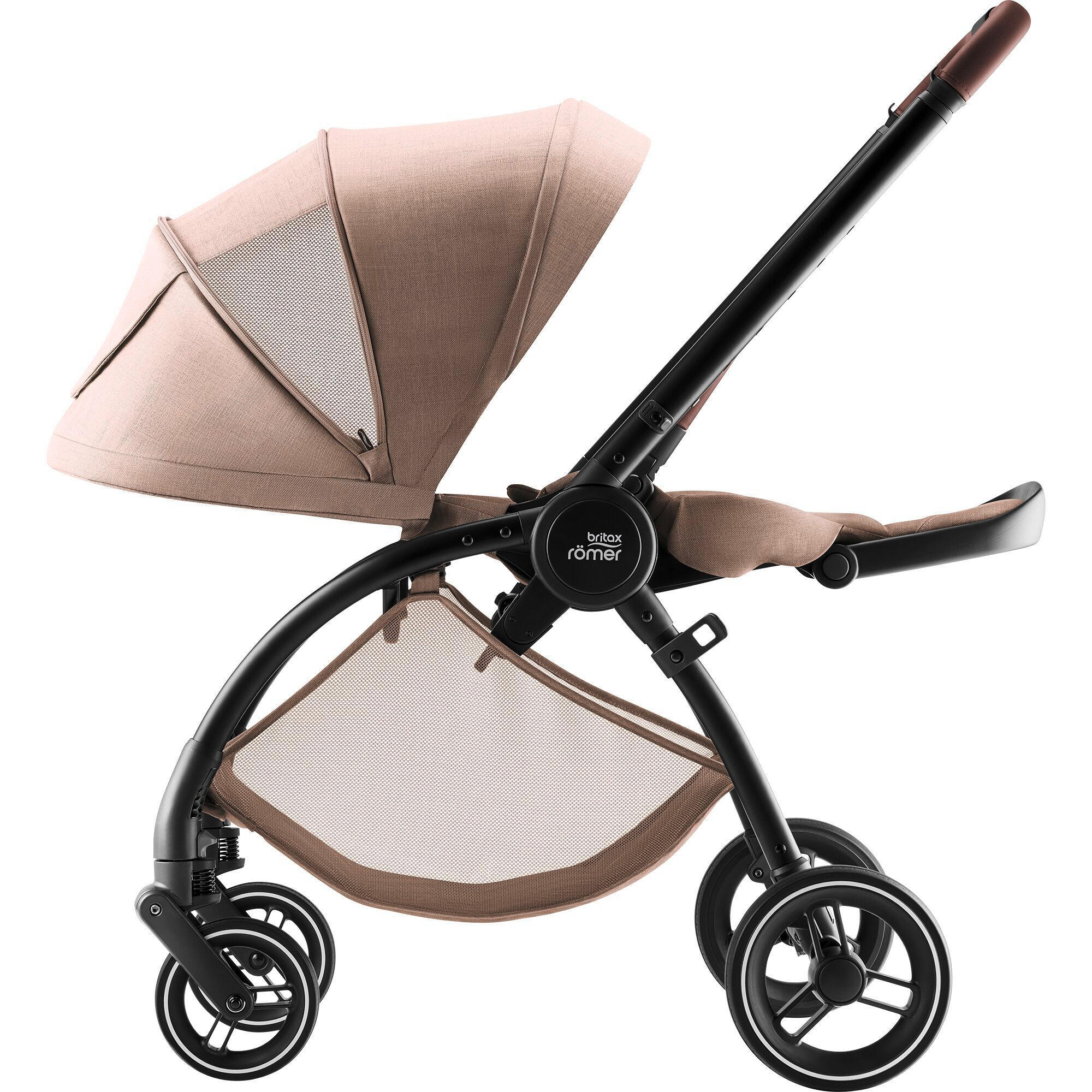 KINDERWAGEN  Rio  Teak  - Hellbraun/Grau, Basics, Textil/Metall (55/120/93cm) - Britax Römer