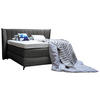 BOXSPRINGBETT 200/200 cm  in Taupe  - Taupe/Schwarz, Konventionell, Holz/Textil (200/200cm) - Sjöholm