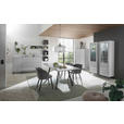 SIDEBOARD 169/89/42 cm  in Hellgrau  - Hellgrau/Schwarz, Design, Glas/Holzwerkstoff (169/89/42cm) - Novel