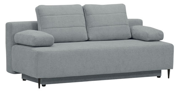 SCHLAFSOFA Flachgewebe Grau  - Schwarz/Grau, KONVENTIONELL, Textil/Metall (197/75/100cm) - Carryhome