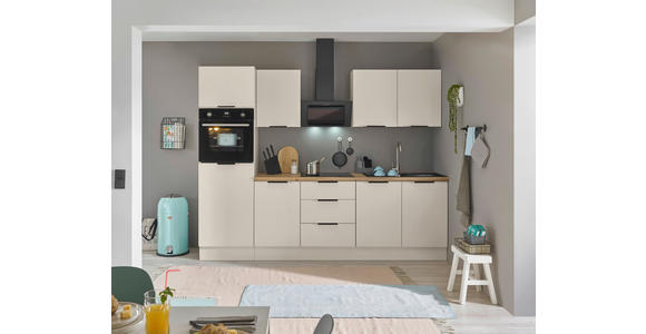 KÜCHENBLOCK   in Kaschmir  - Kaschmir/Schwarz, Basics, Holzwerkstoff/Metall (270/211/60cm) - Xora