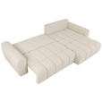 ECKSOFA Beige Velours  - Beige/Schwarz, KONVENTIONELL, Kunststoff/Textil (298/168cm) - Carryhome
