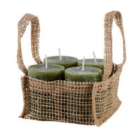 BLOCKLJUS 6,8/9 cm  - mörkgrön, Trend, naturmaterial (6,8/9cm) - Ambia Home