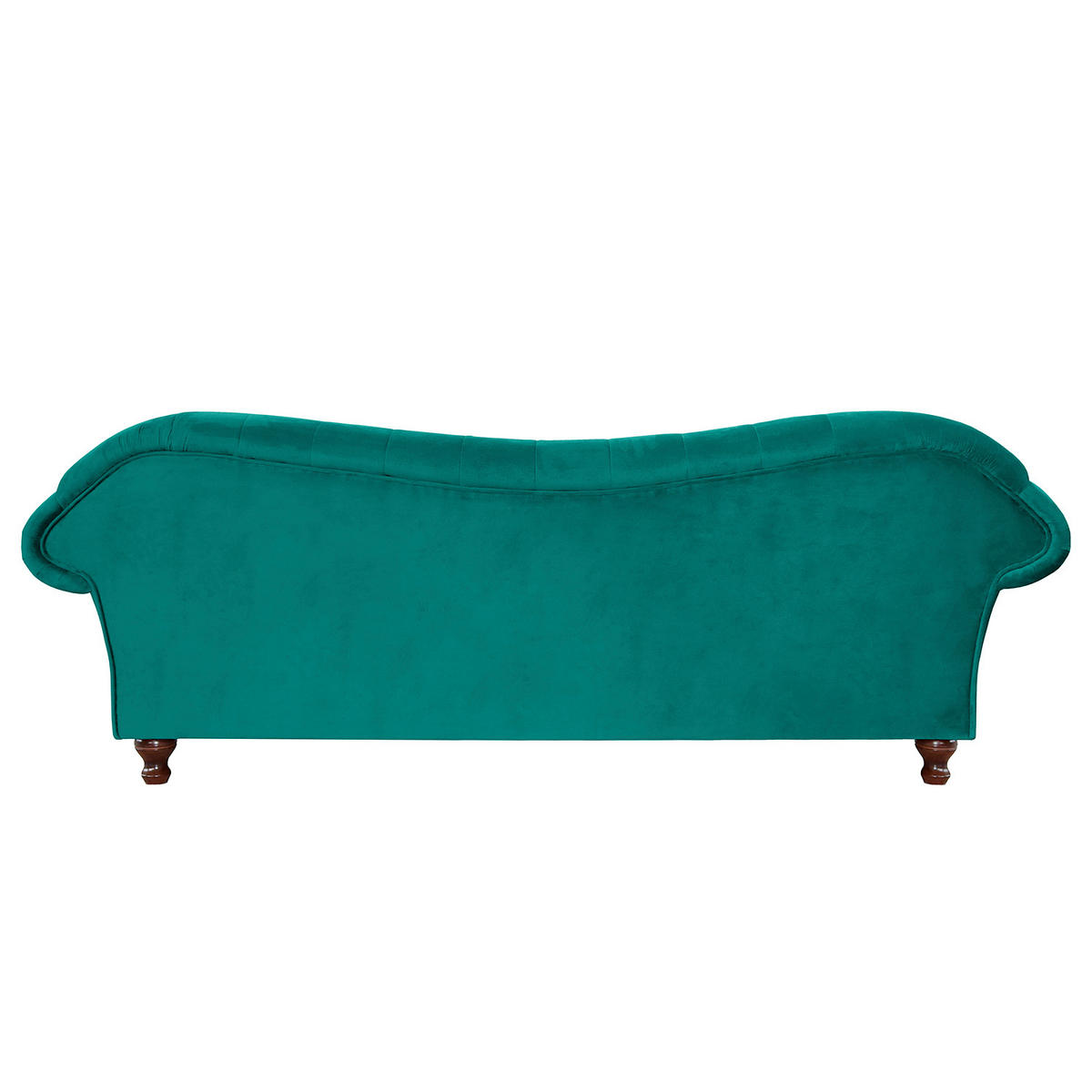 3-SITZER-SOFA SHEFFIELD Mikrofaser Türkis  - Türkis/Braun, Design, Holz/Textil (230/92/90cm) - P & B