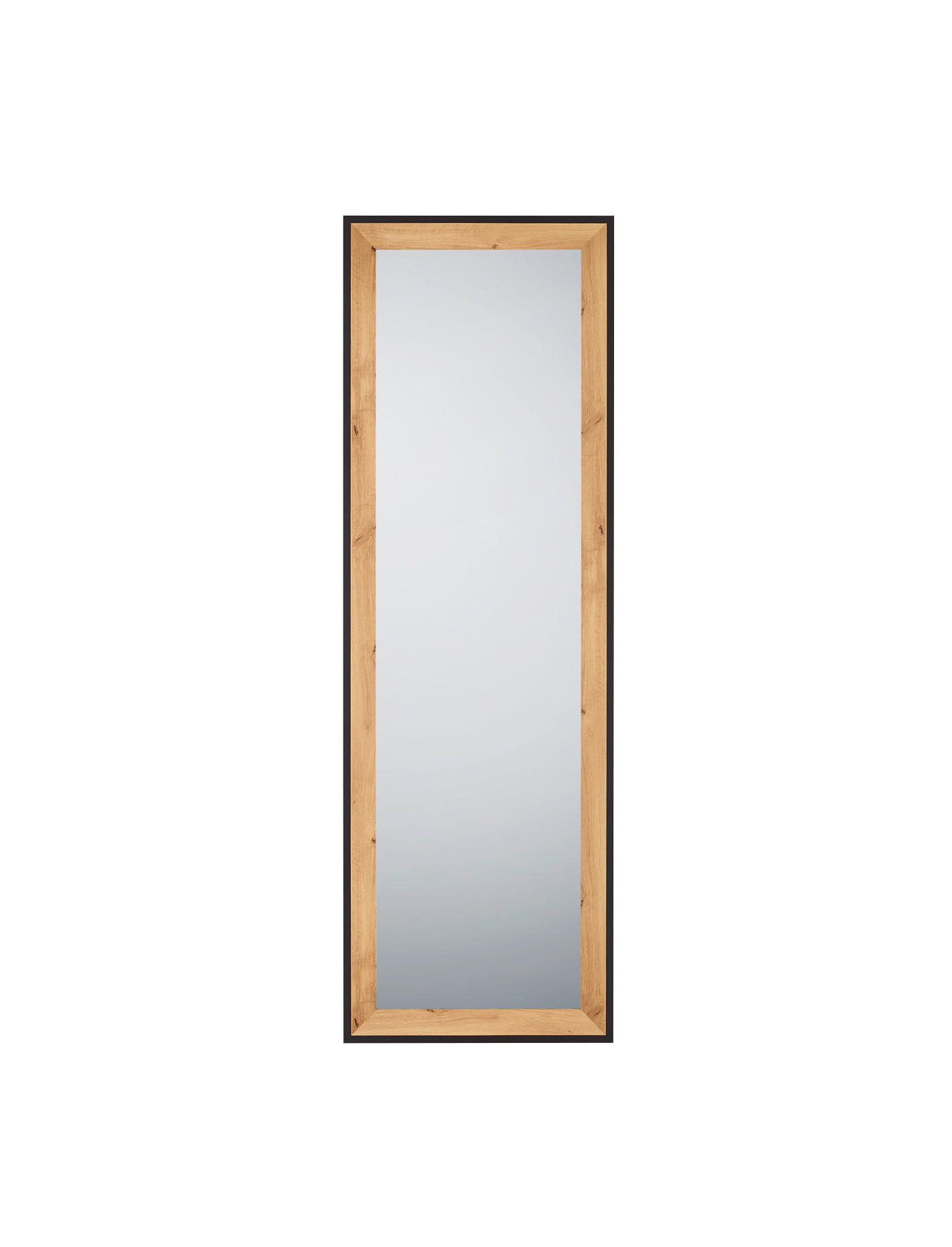 Boxxx Wandspiegel Schwarz, Eiche Artisan 50x150x2.7 cm