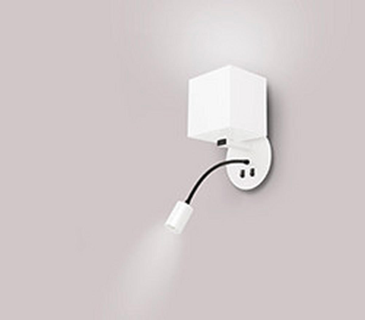 VÄGGLAMPA Magnum 21.5/16/40 cm   - vit, Klassisk, metall (21.5/16/40cm)