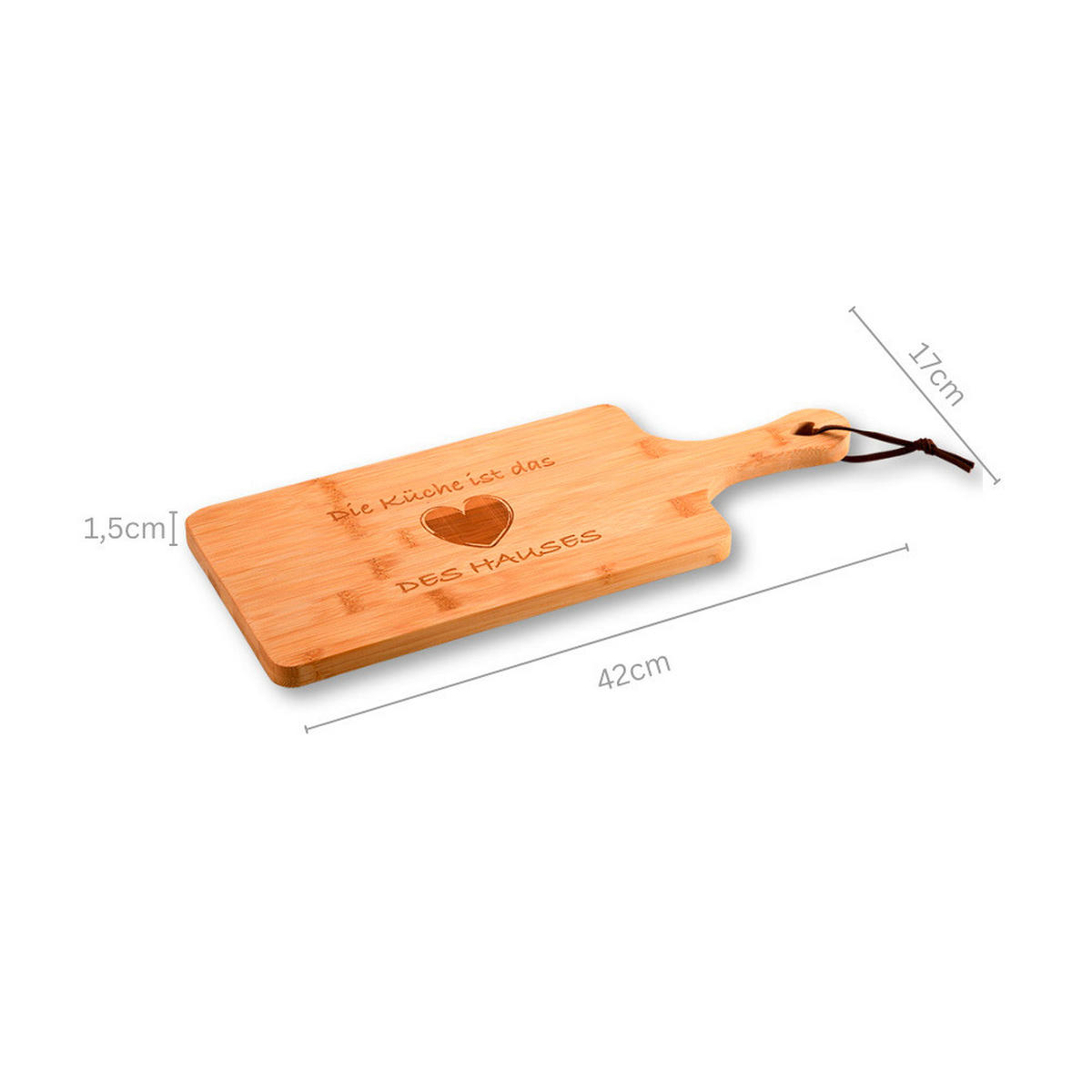SERVIERBRETT Holz Bambus  - Braun, Basics, Holz (42/17/1,5cm)