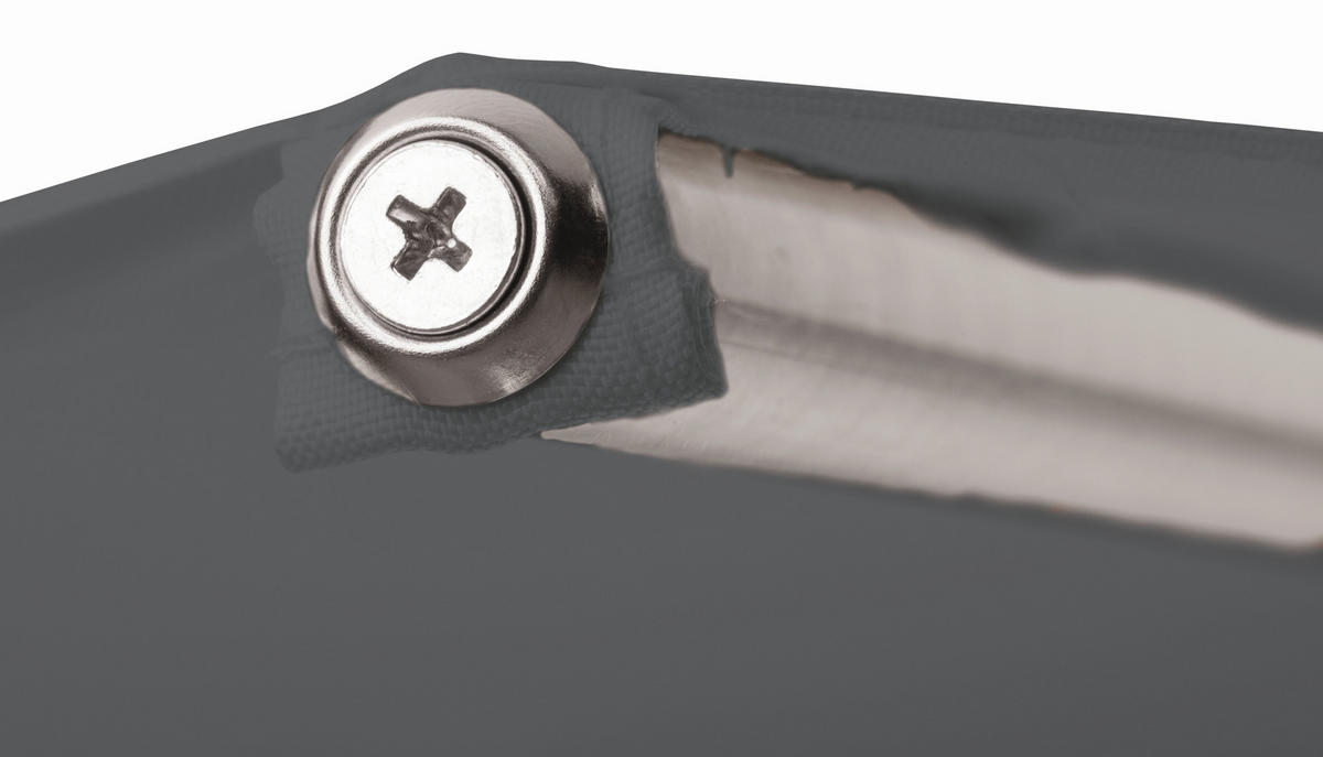 SONNENSCHIRM   - Anthrazit/Silberfarben, Basics, Textil/Metall (270/250/270cm) - Schneider