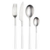BESTECKSET HIVE 16-teilig Stahl  - Edelstahlfarben/Weiß, Basics, Kunststoff/Metall (25,5/7cm) - Pintinox