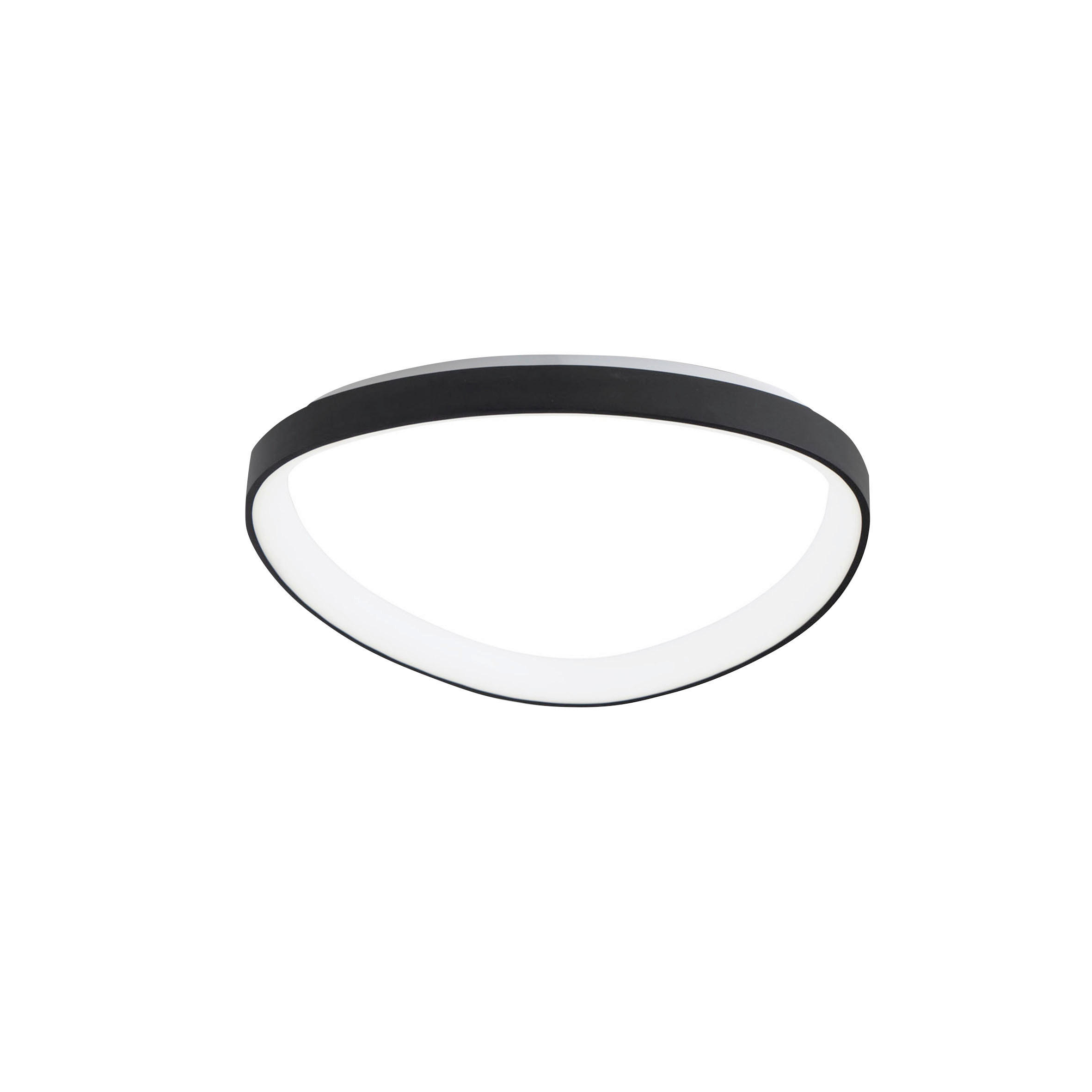 LED-DECKENLEUCHTE Quirk 42/7 cm  - Goldfarben, Design, Kunststoff/Metall (42/7cm)