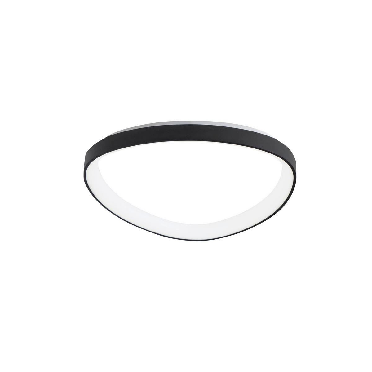 LED-DECKENLEUCHTE Quirk 42/7 cm   - Goldfarben, Design, Kunststoff/Metall (42/7cm) - Fabas Luce