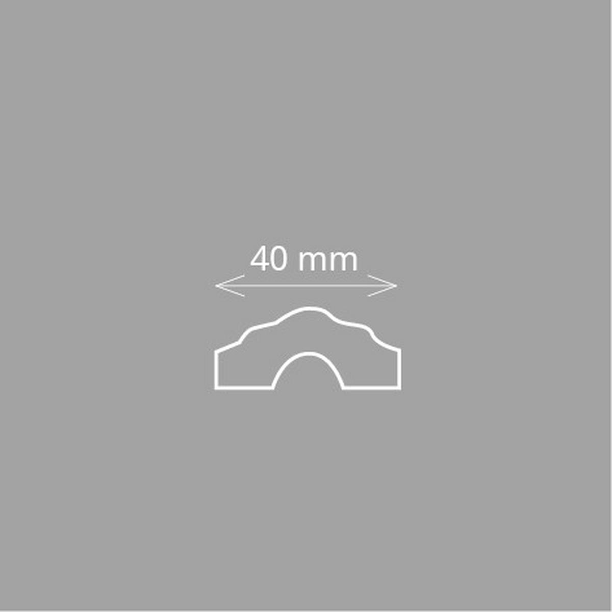 ZIERLEISTE 200/4,0/2,0 cm Weiß Kunststoff  - Weiß, Design, Kunststoff (200/4,0/2,0cm)