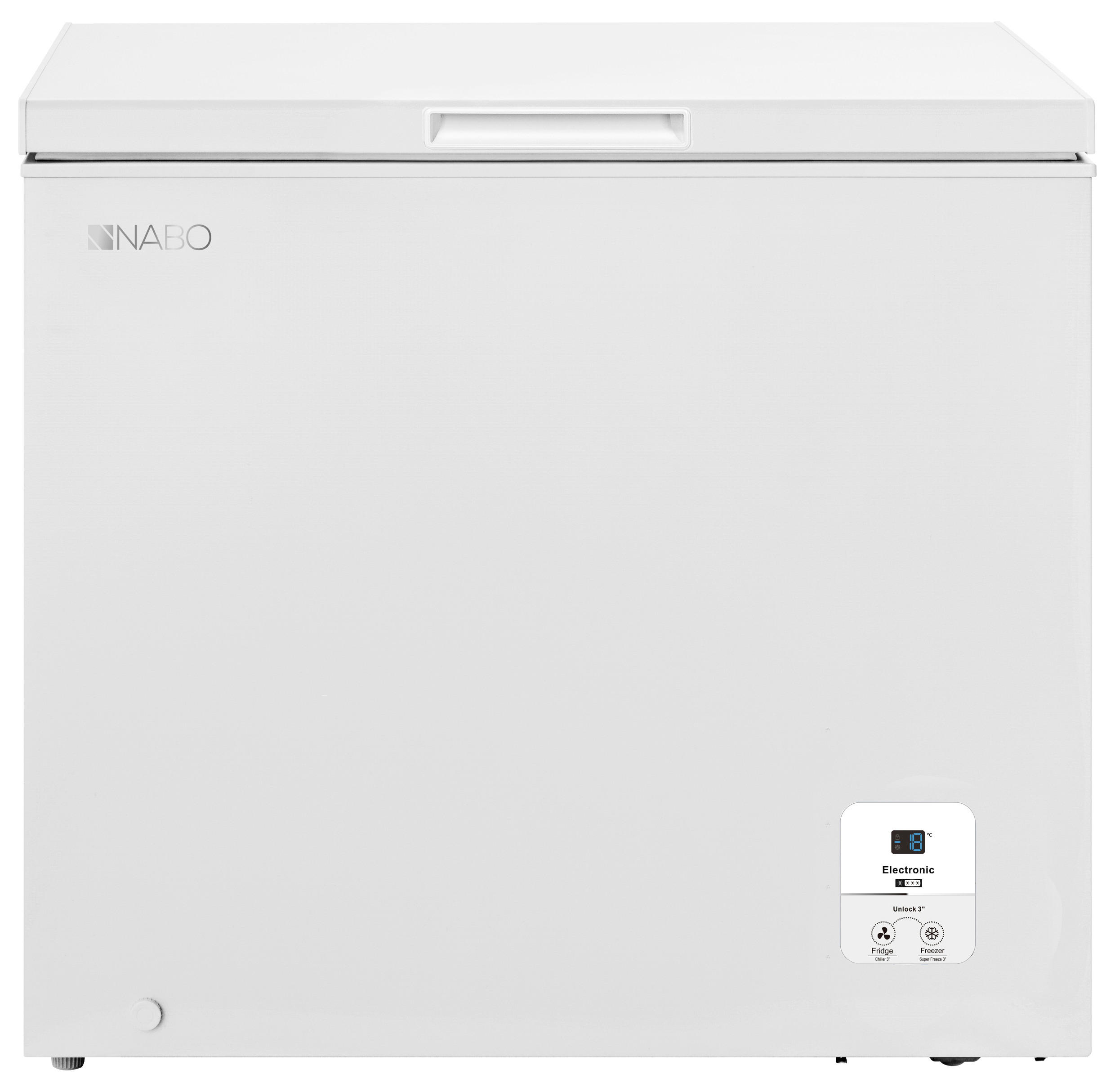 GEFRIERTRUHE GT 2053  - Weiß, Basics, Metall (89,1/85,3/55,7cm) - Nabo