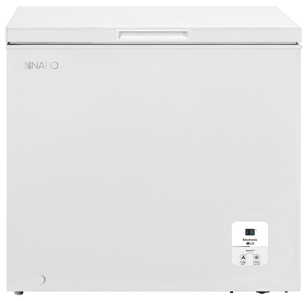 GEFRIERTRUHE GT 2053  - Weiß, Basics, Metall (89,1/85,3/55,7cm) - Nabo