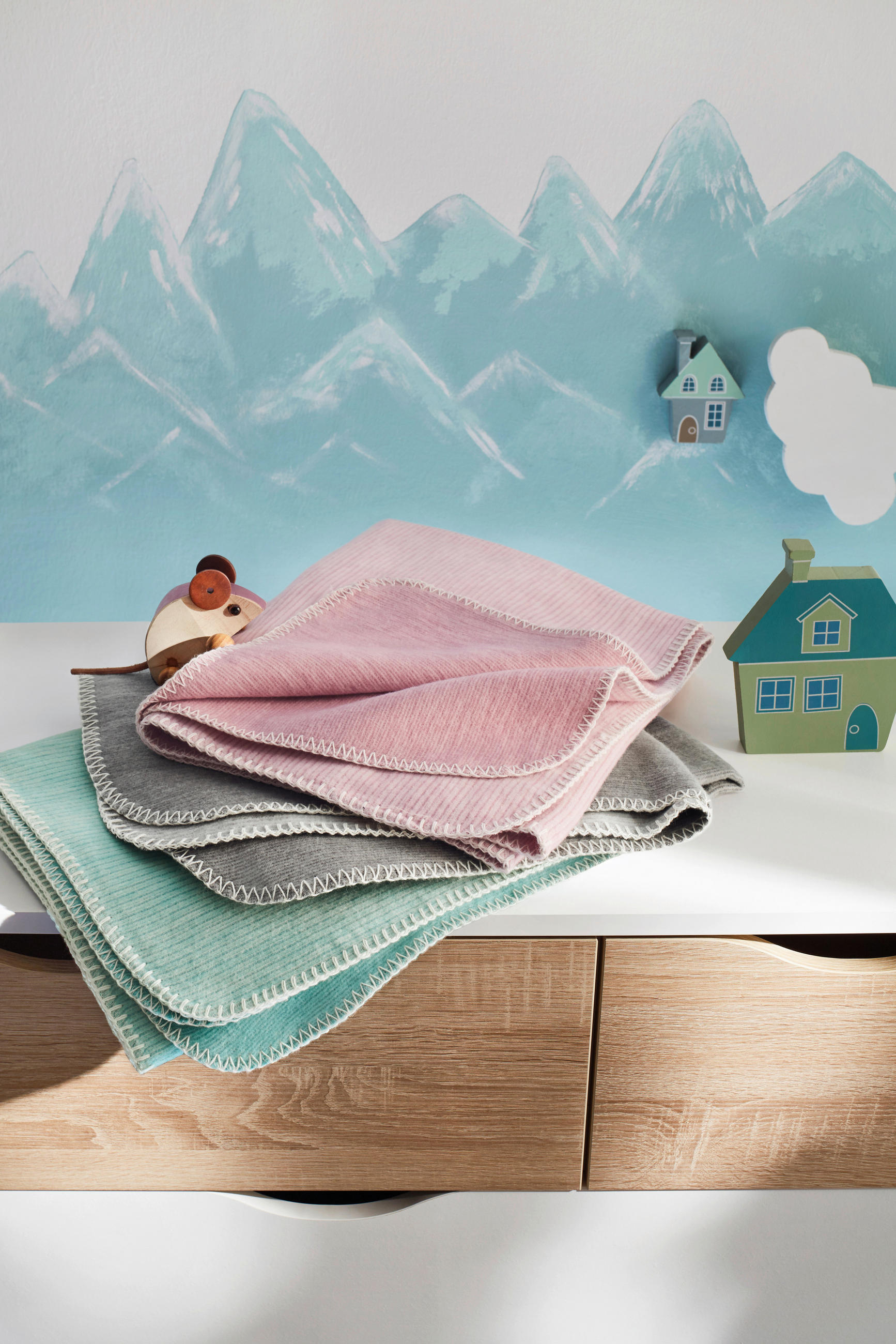 DECKE LEELA 140/200 cm  - Grau, Basics, Textil (140/200cm) - Bio:Vio