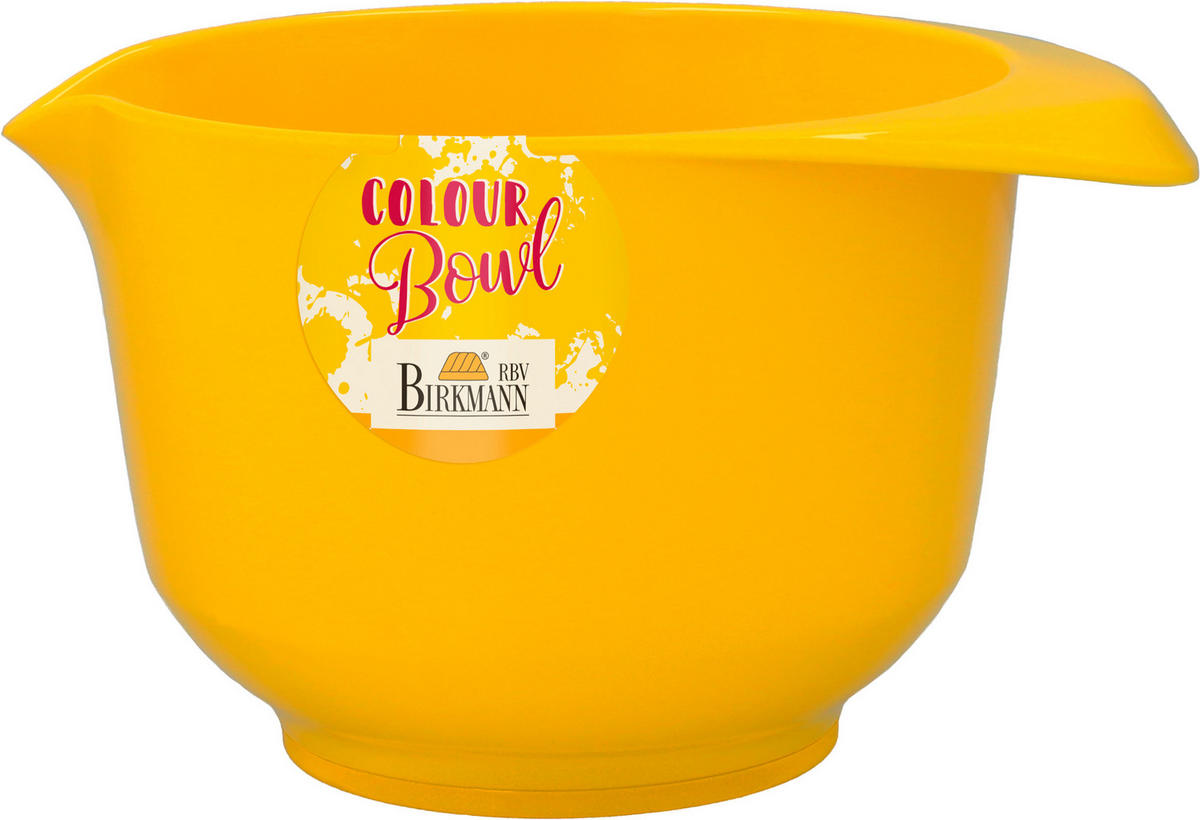 RÜHRSCHÜSSEL - Gelb, Basics, Kunststoff (16,5/9,5/12,8cm) - Birkmann