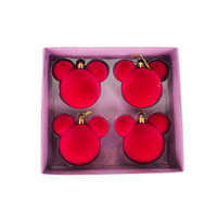 CHRISTBAUMANHÄNGER Minnie Mouse  - Rot, Trend, Textil (16/7.5/16cm) - Disney