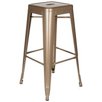 BARHOCKER in Metall Champagner  - Champagner, Basics, Metall (44/77/44cm) - MID.YOU