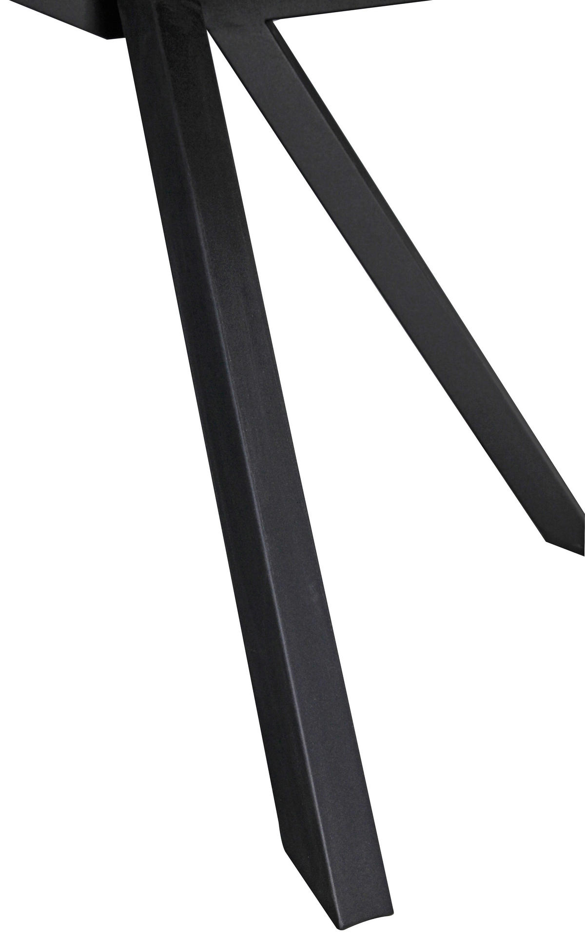 ESSTISCH 200/100/76 cm Echtholz  Holz, Metall rechteckig Eichefarben, Schwarz  - Eichefarben/Schwarz, LIFESTYLE, Holz/Metall (200/100/76cm) - Landscape