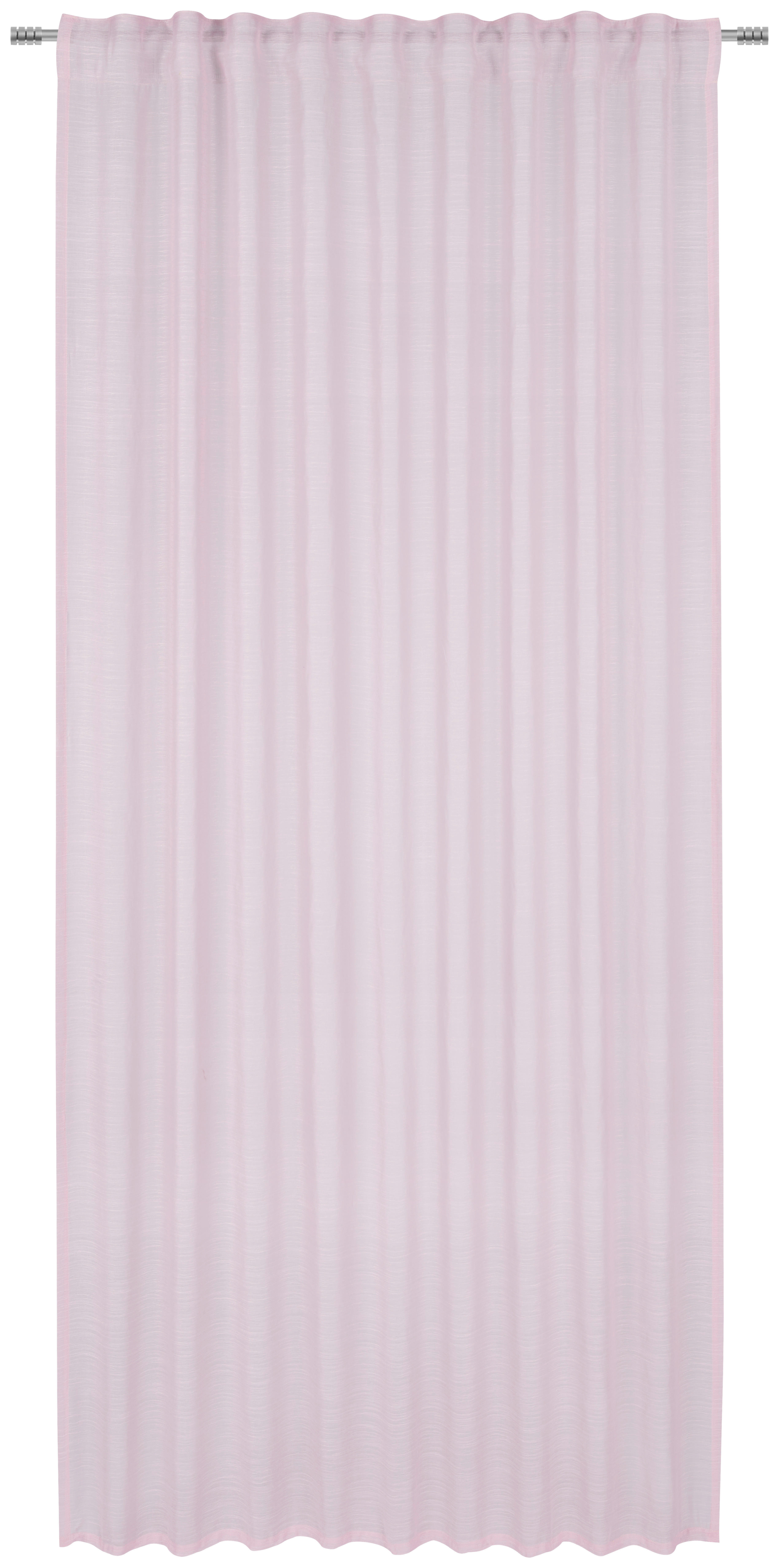 Perdea gata confecţionată semitransparent  - roz, Basics, textil (140/245cm) - Esposa